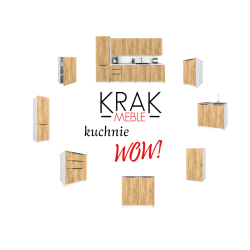 Szafka Kuchenna Wisząca Górna Premium KIRA Biała Craft 40cm tip-on Blum