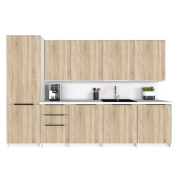 Szafka Kuchenna Wisząca Górna Premium KIRA Biała Sonoma 50cm tip-on Blum