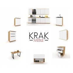Szafka Kuchenna Wisząca Górna Premium KIRA Craft Biała 50cm tip-on Blum